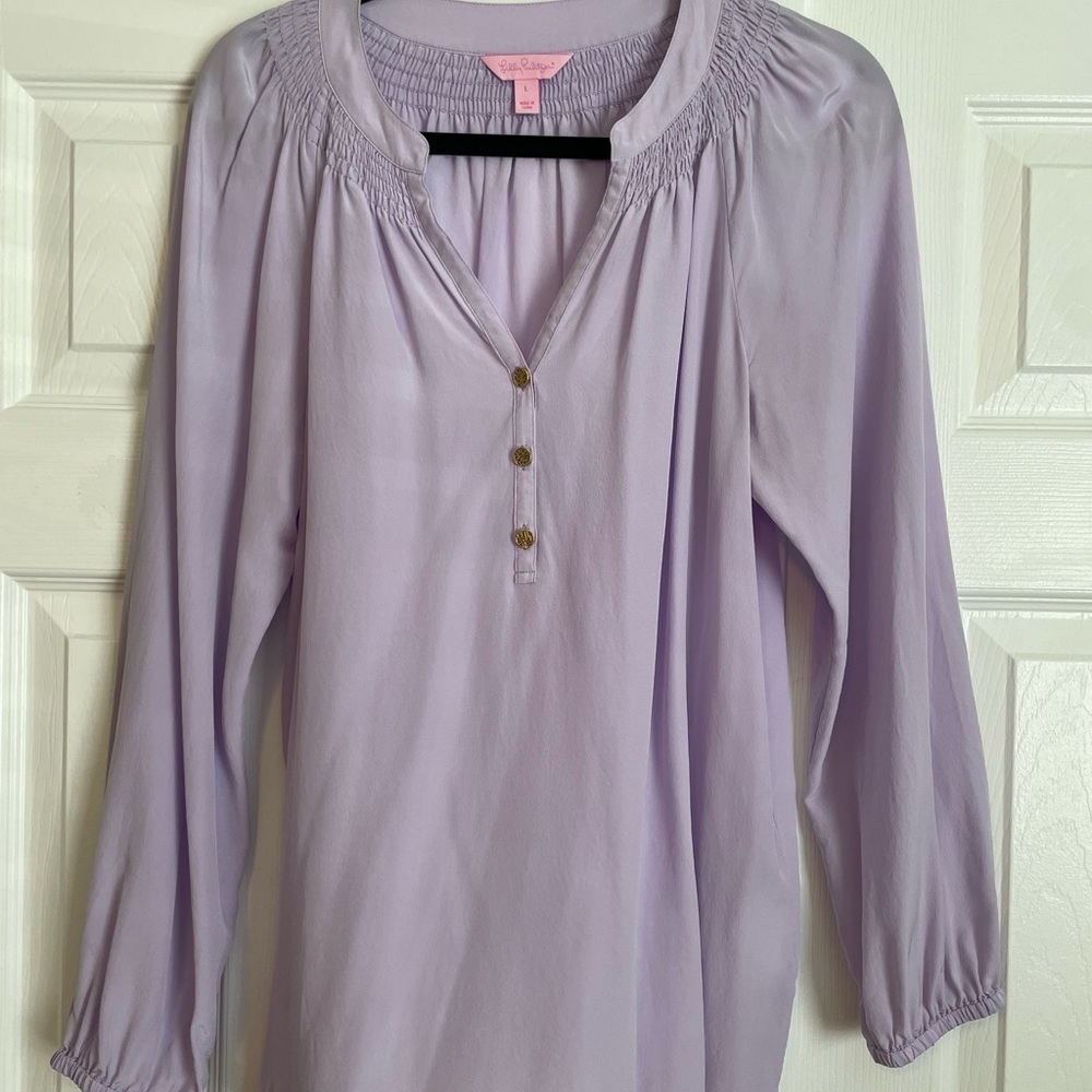 Lavender Lilly Pulitzer Elsa Top Size L